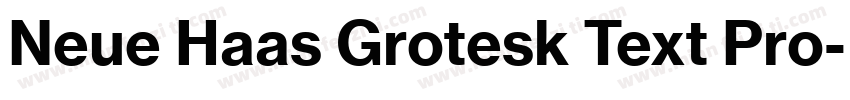 Neue Haas Grotesk Text Pro字体转换